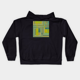 Urban Cactus abstract stripes and geometrics Kids Hoodie